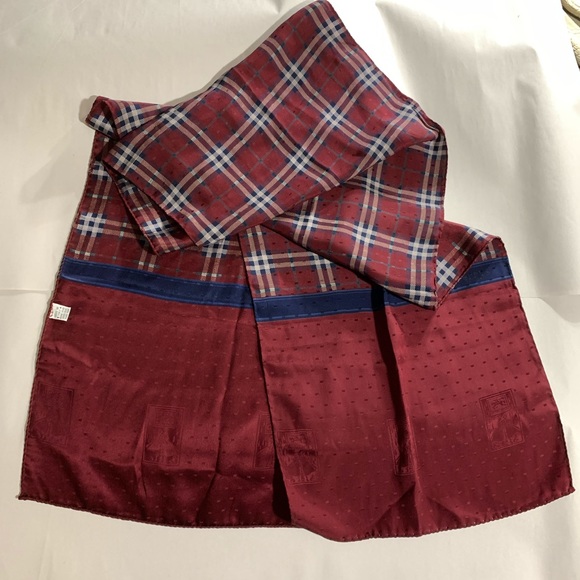 VINTAGE authentic BURBERRY silk evening wrap SCARF - Picture 10 of 14